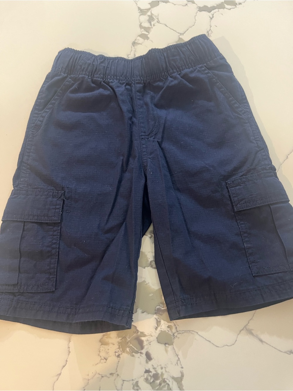 The Children's Place Navy Cargo Shorts with Elastic Waist